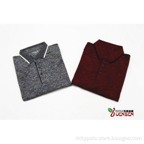 100%Cotton YD PK With Printing Short Sleeve